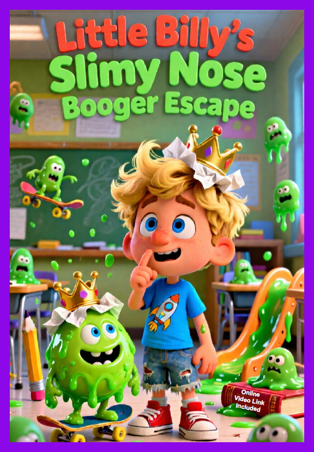 Little Billy’s Slimy Nose Booger Escape